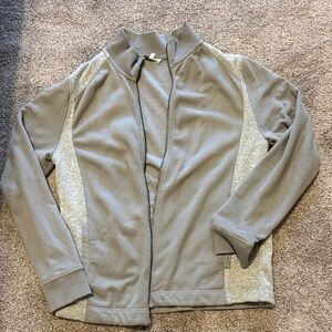 Calvin Klein Gray Zip Up Sweater